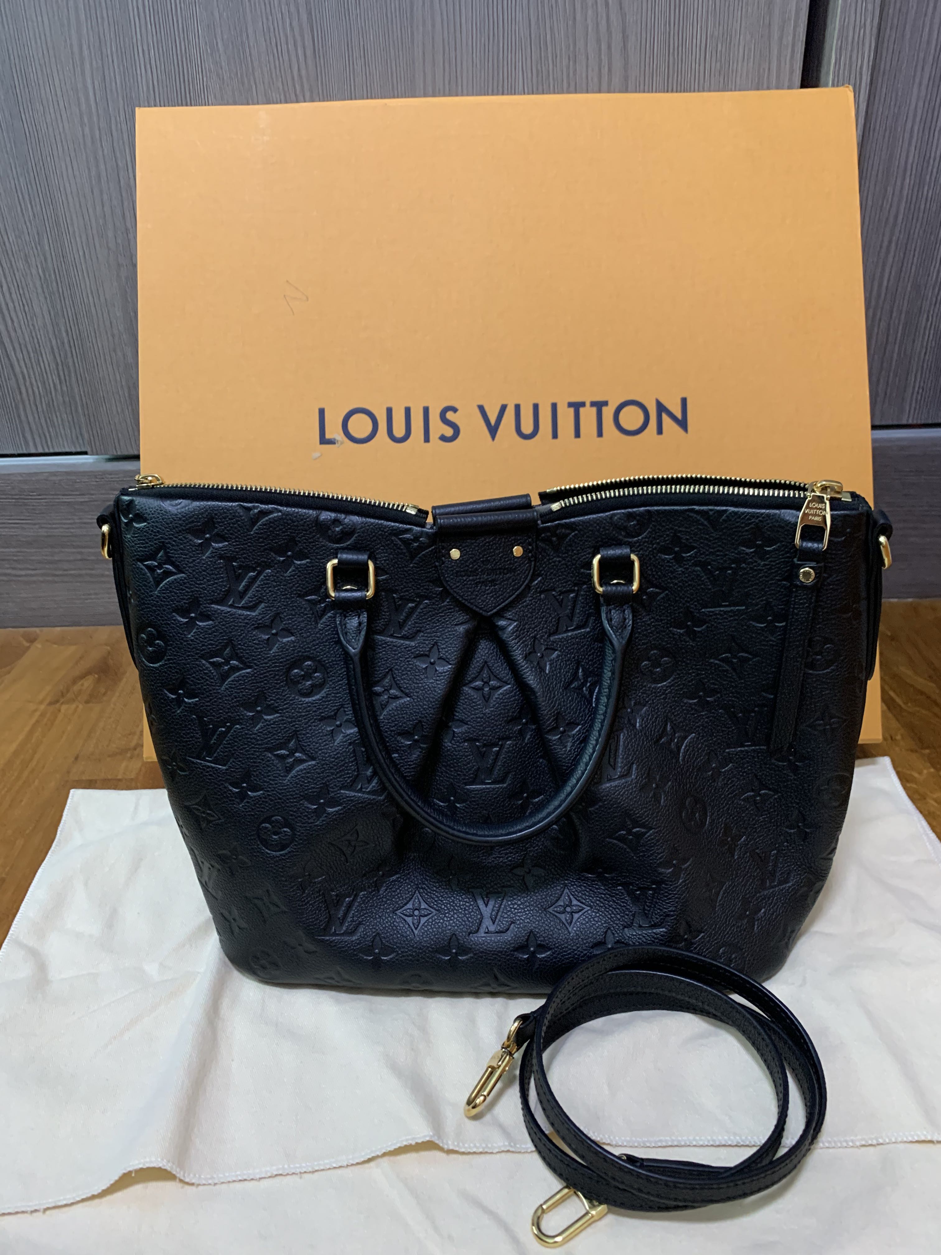 LV Mazarine MM in Black, Luxury, Bags & Wallets on Carousell