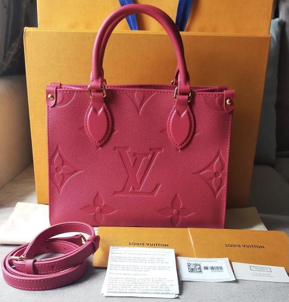 💕LV OTG PM Monogram Empreinte Leather Freesia Pink💕, Luxury, Bags &  Wallets on Carousell