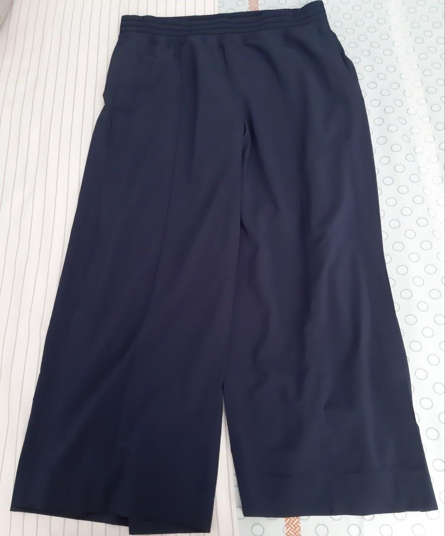 New Wide leg Lululemon Wanderer Under Cullotte size 8, Navy, pockets, swift