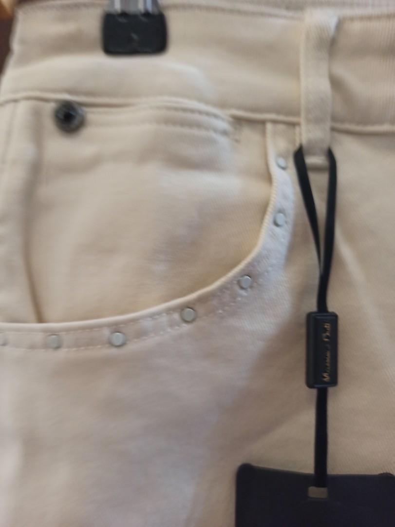 Massimo Dutti beaded straight fit jeans 