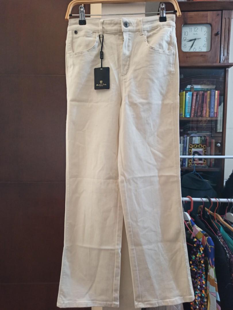 Massimo Dutti beaded straight fit jeans 