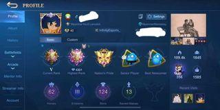 Max Skin Account Global 1 Squad Border Mobile Legends Account Video Gaming Gaming Accessories Game Gift Cards Accounts On Carousell