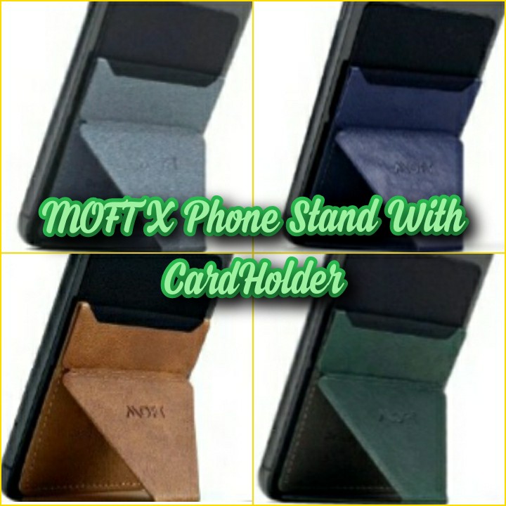MOFT X RFID Protected Adhesive Phone Stand with Cardholder, Mobile