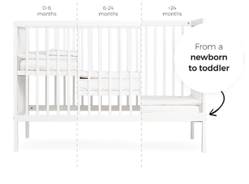 mokee mini cot dimensions