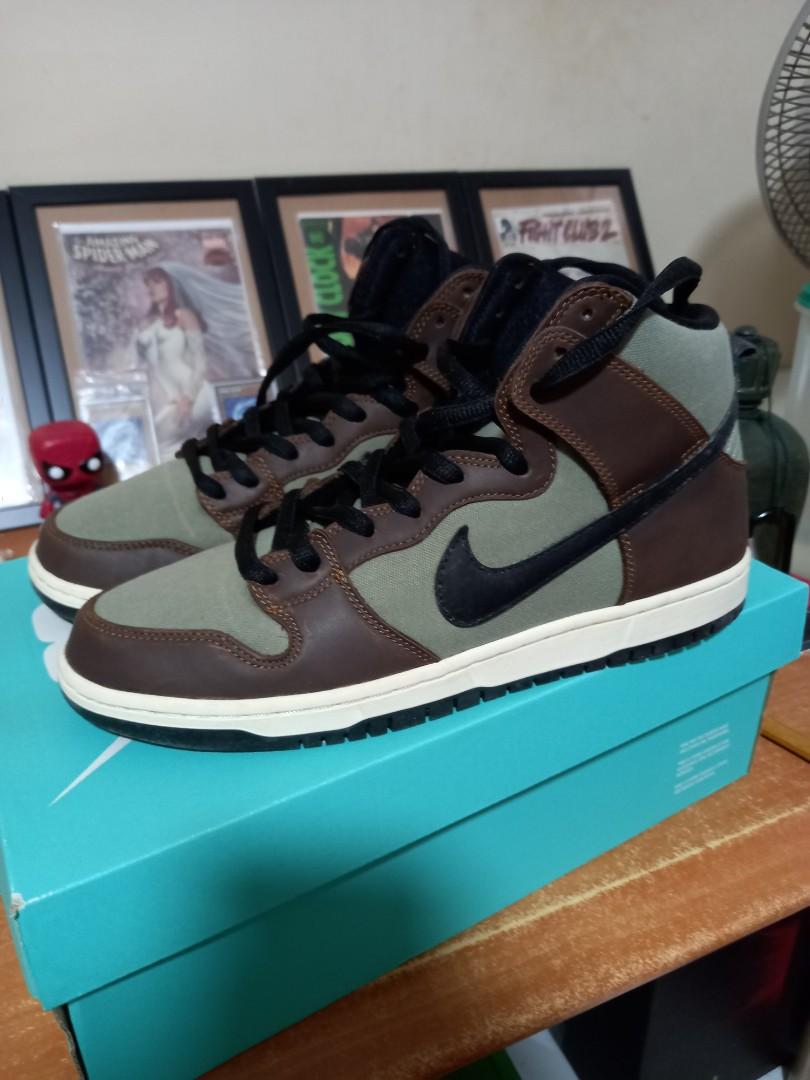 nike sb dunk high baroque brown 2021