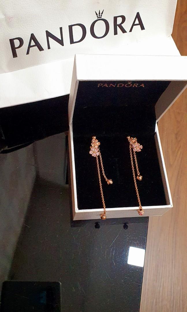 Pandora peach blossom earrings hot sale