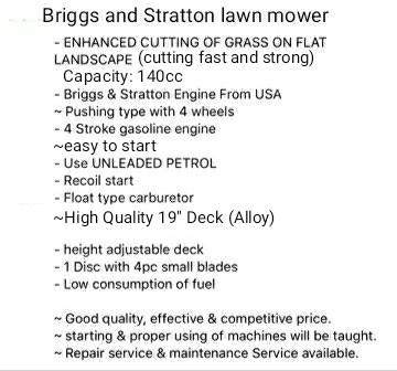 Petrol engine Lawn Mower 19" Deck64884982140802111