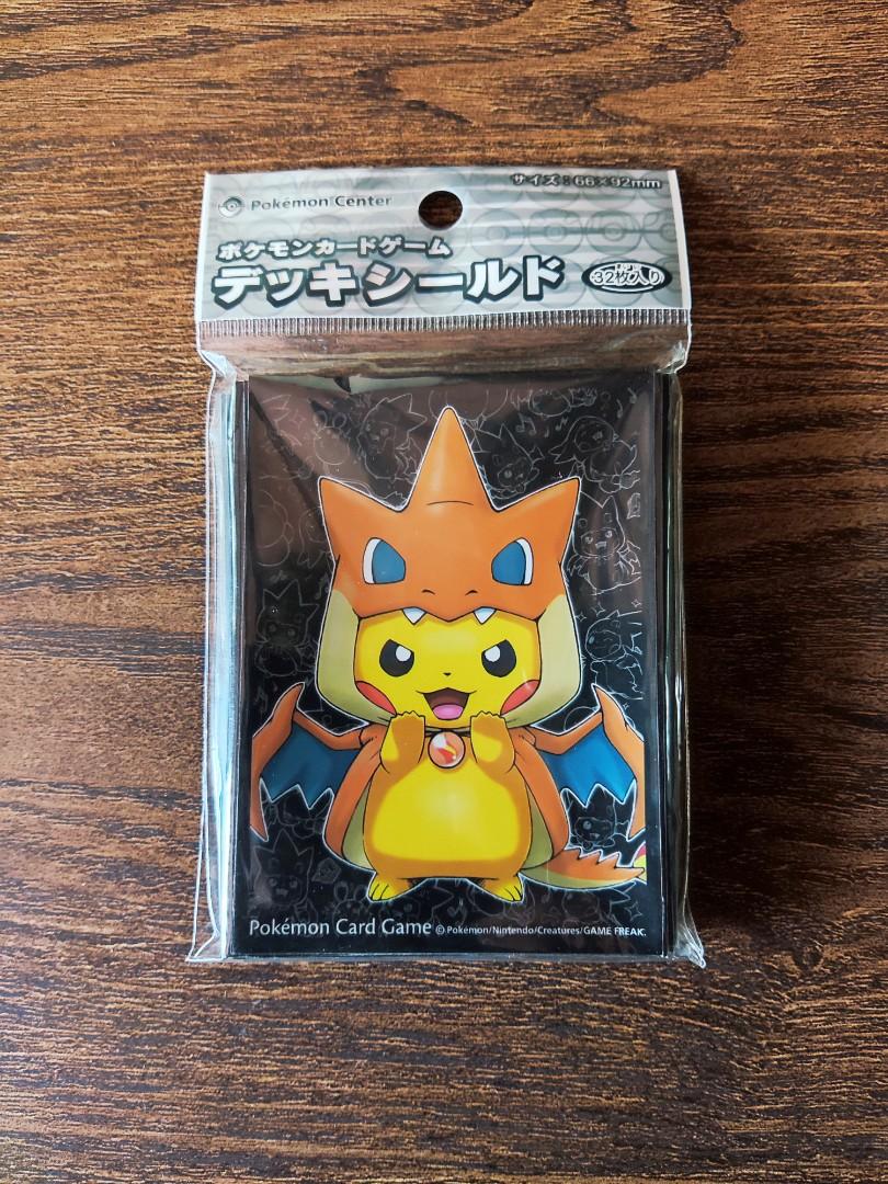 Poncho Wearing Pikachu Mega Charizard X Deck shield 62 sleeves