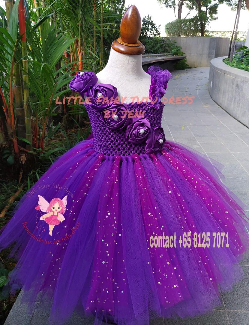Girls purple party outlet dress
