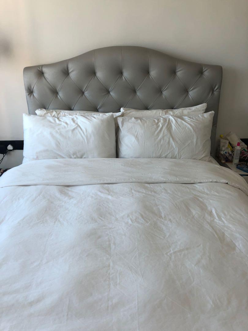 Queen Size Bed Frame with German Hydraulic, Furniture & Home Living