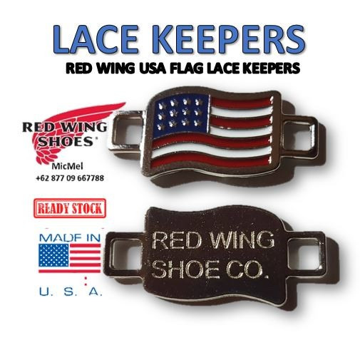 Red Wing Shoes USA Flag Shoe Lace Keepers Fesyen Pria Sepatu Lainnya di Carousell