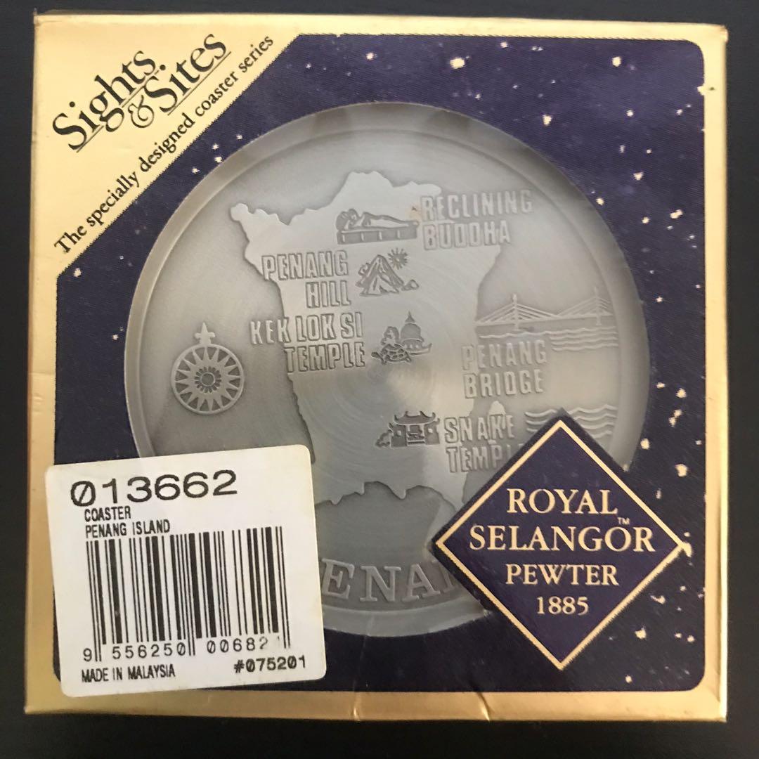 Royal Selangor Pewter Sights Sites Coasters Penang Women S Fashion Jewelry Organisers Precious Stones On Carousell
