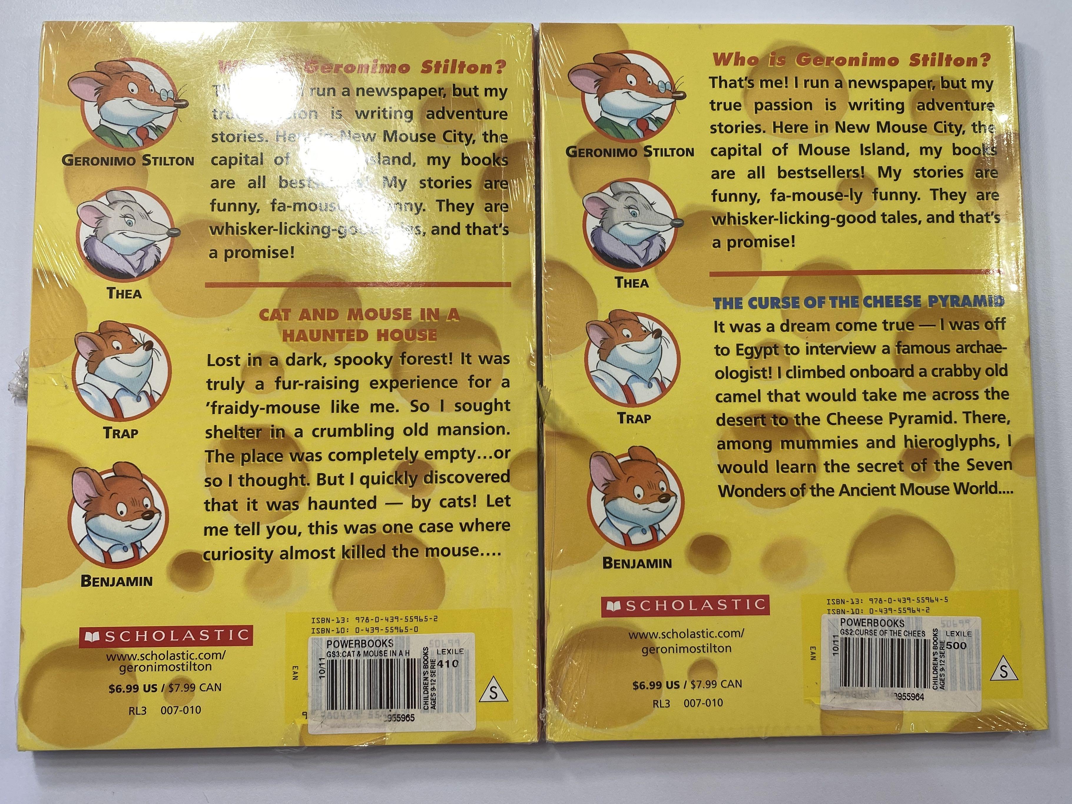 Sealed Geronimo Stilton Cat And Mouse In A Haunted House The Curse Of The Cheese Pyramid Hobbies Toys Books Magazines Children S Books On Carousell