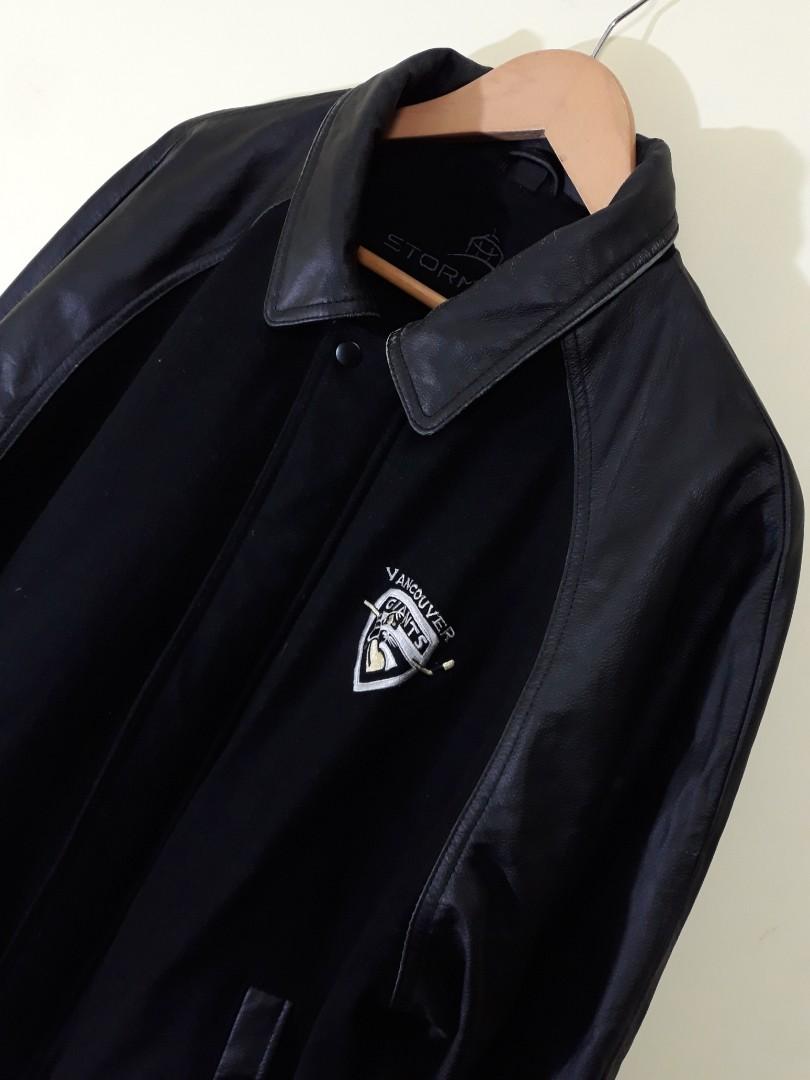 stormtech leather jacket