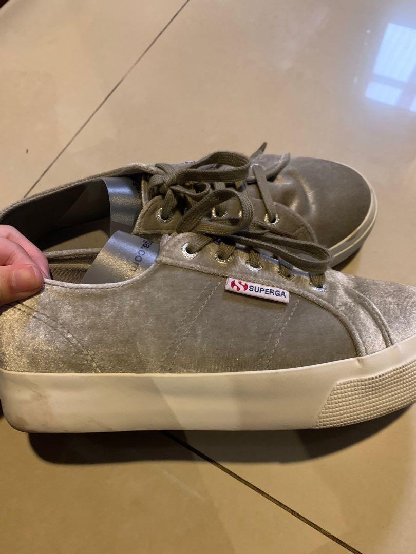 Superga velvet grey outlet
