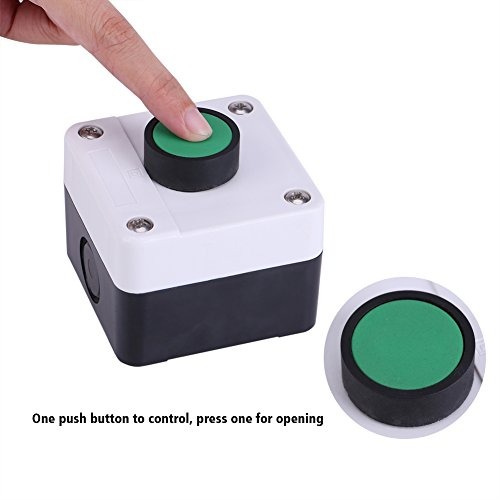 Switch Box, Weatherproof Green Push Button Switch One Button Control ...