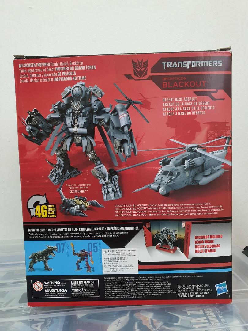 Takara Tomy Hasbro Transformers Studio Series 08 Leader Blackout Upgraded with DNA Design DK16