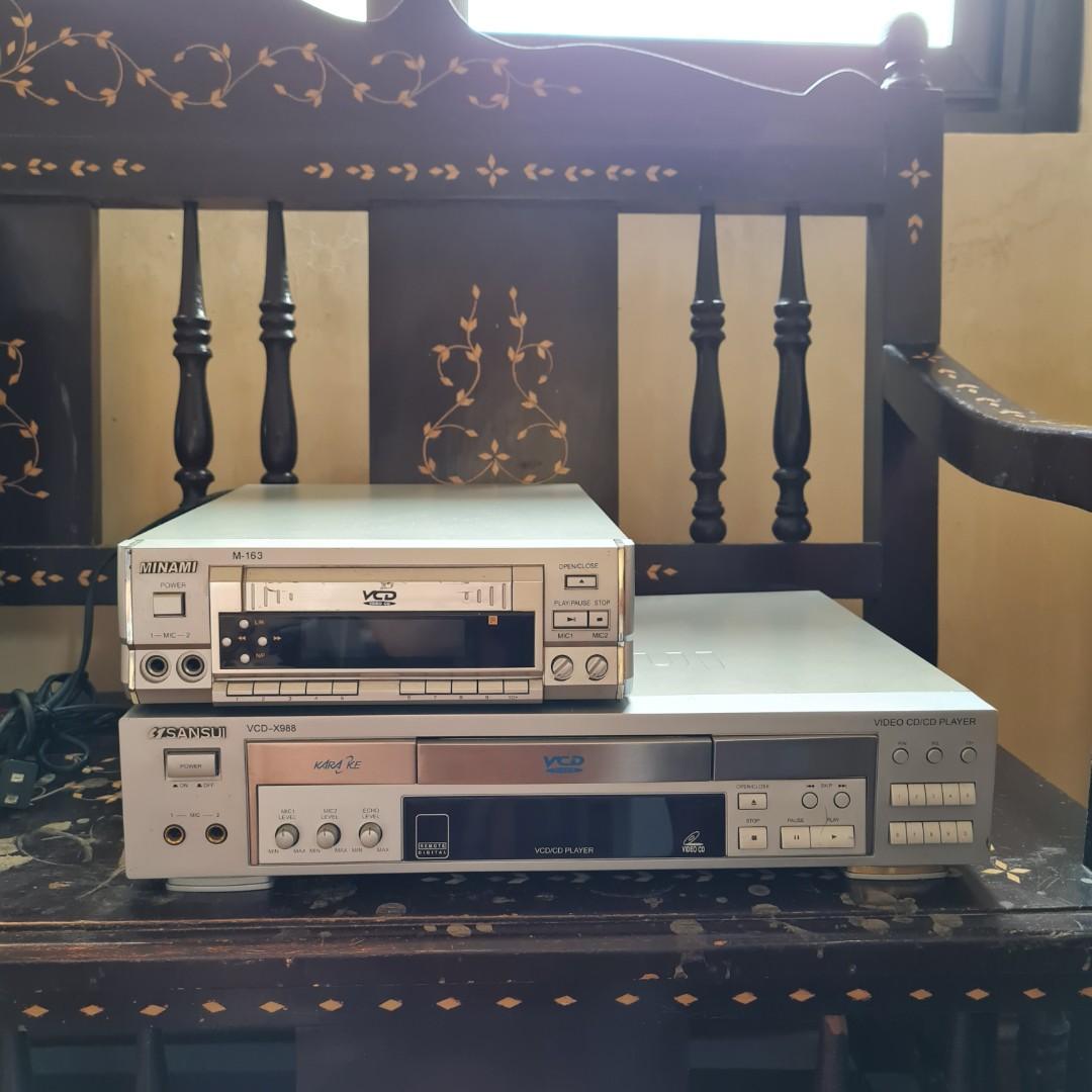VCD Player (Category: Portable Music Players) located in Paranaque City. Submitted by elainegrace22 (Listing ID 1086968729, Image 2). Description: Issue: MINAMI - disc door not opening fully, needs assistance by hand SANSUI - disc door totally not opening, needs repair..