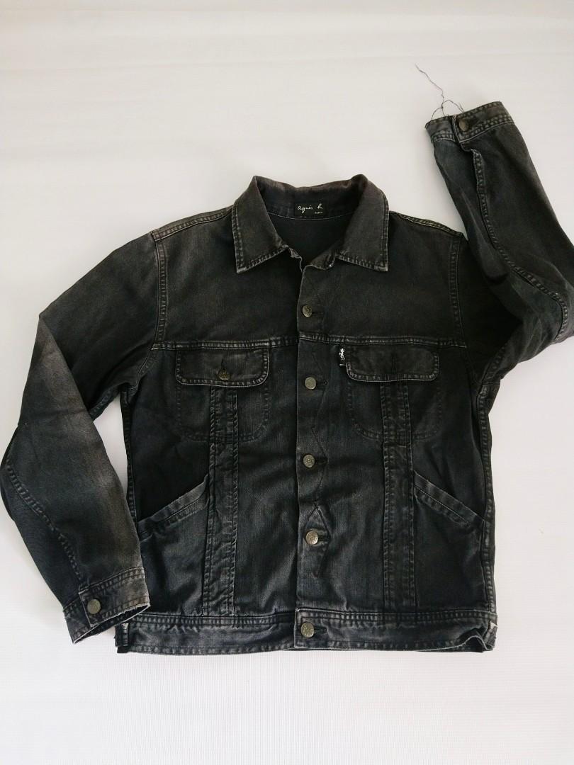 Vintage Agnes B Black Denim Jacket