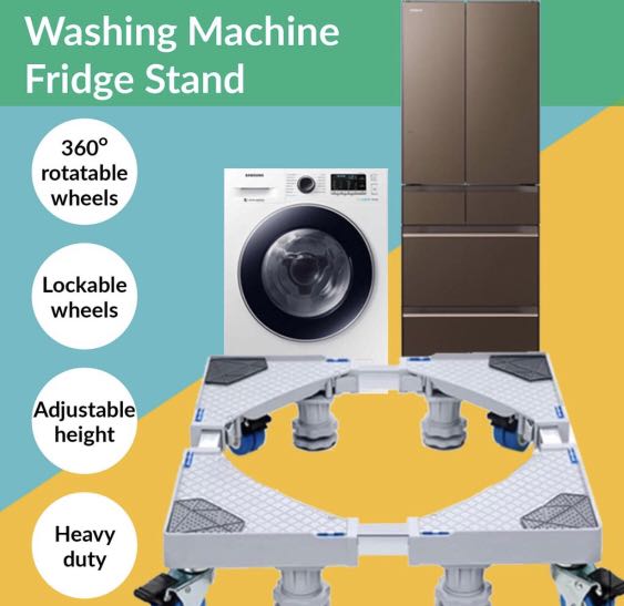 Washing Machine Stand Movable and adjustable with 8 legs *, TV & Home