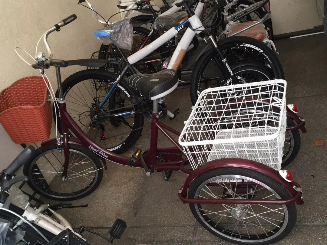 three wheel bike with trailer
