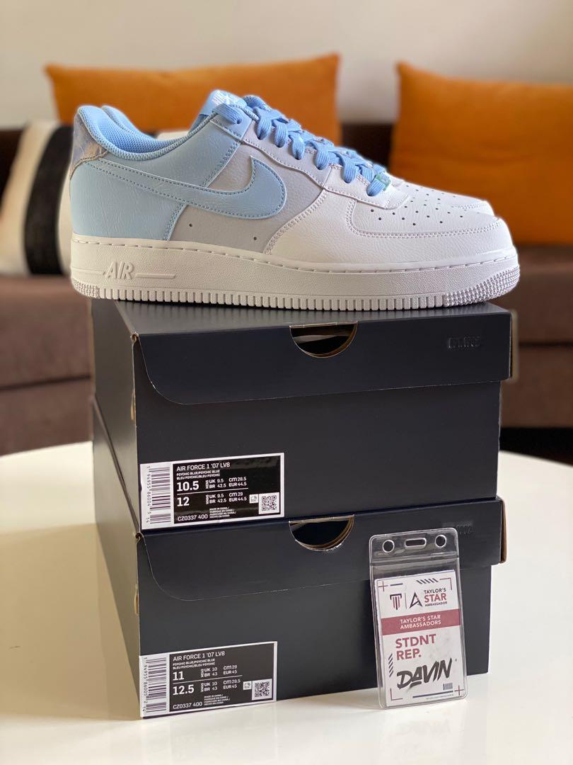 Air Force 1 'Psychic Blue', Men's Fashion, Footwear, Sneakers on Carousell
