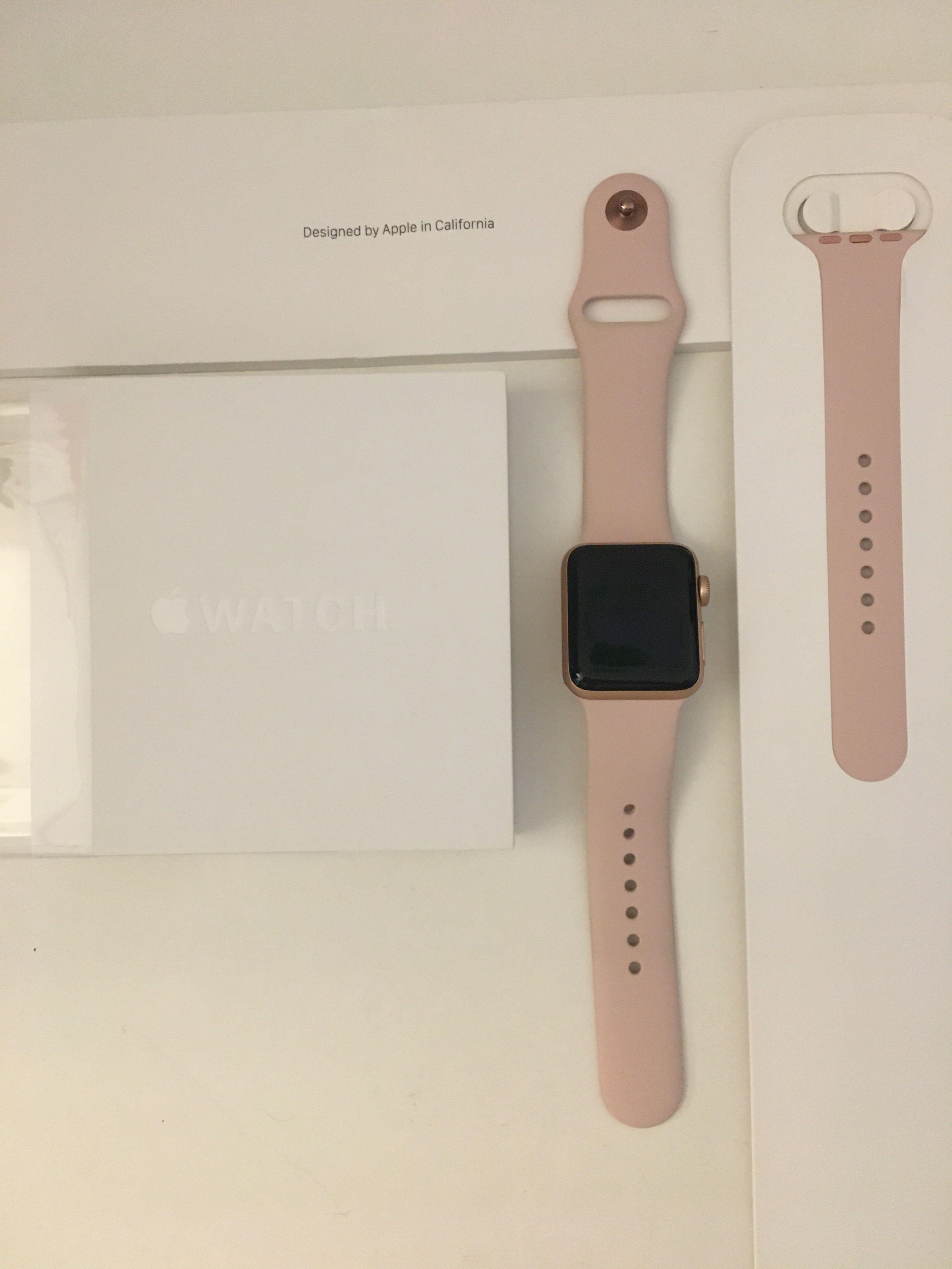 Apple Watch iWatch Series 3 38mm Women Pink Mobile Phones Gadgets Wearables Smart Watches on Carousell