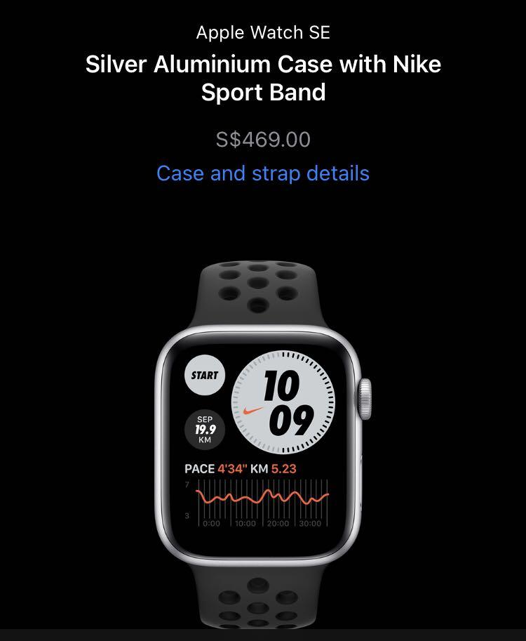 Apple Watch SE Nike - 44mm - GPS only, Mobile Phones \u0026 Gadgets, Wearables \u0026 Smart  Watches on Carousell