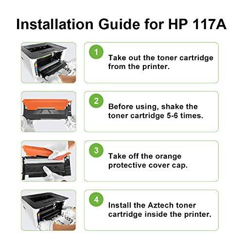 Aztech No Chip Compatible For Hp 117a Toner Replacement For 117a W70a Toner For Hp Color