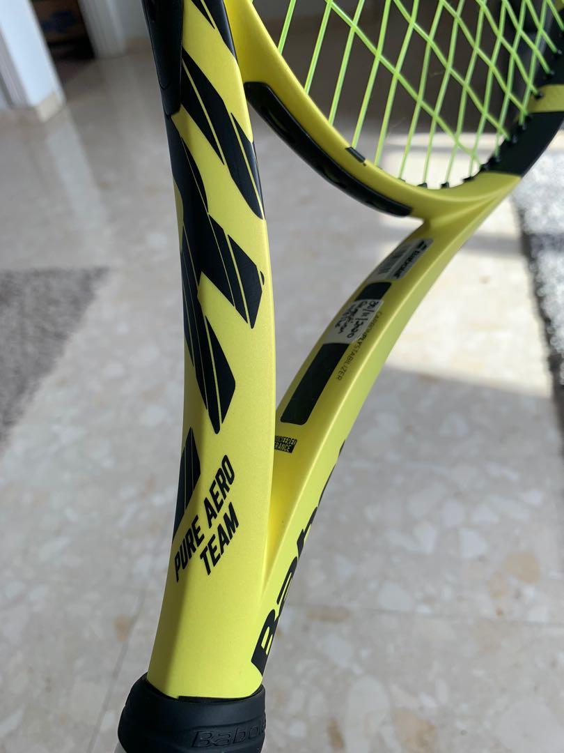 Babolat Pure Aero Team 285g, Sports Equipment, Sports & Games, Racket ...