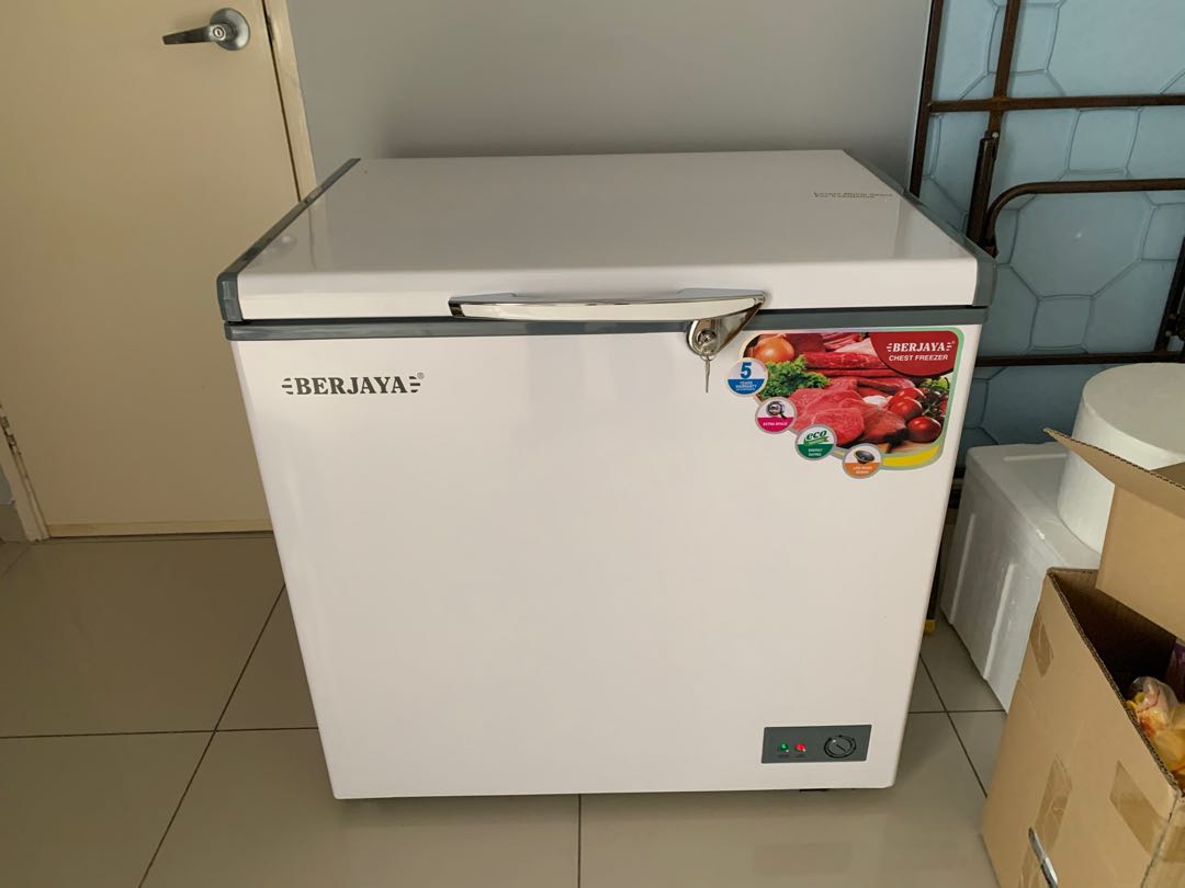 Used Berjaya Premium 230L BJY-CFSD300A-R6 (White) Freezer with 5 years  compressor warranty, Kitchen &amp; Appliances on Carousell