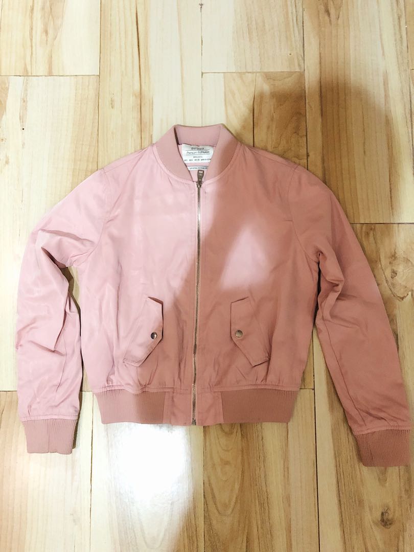rose pink bomber jacket