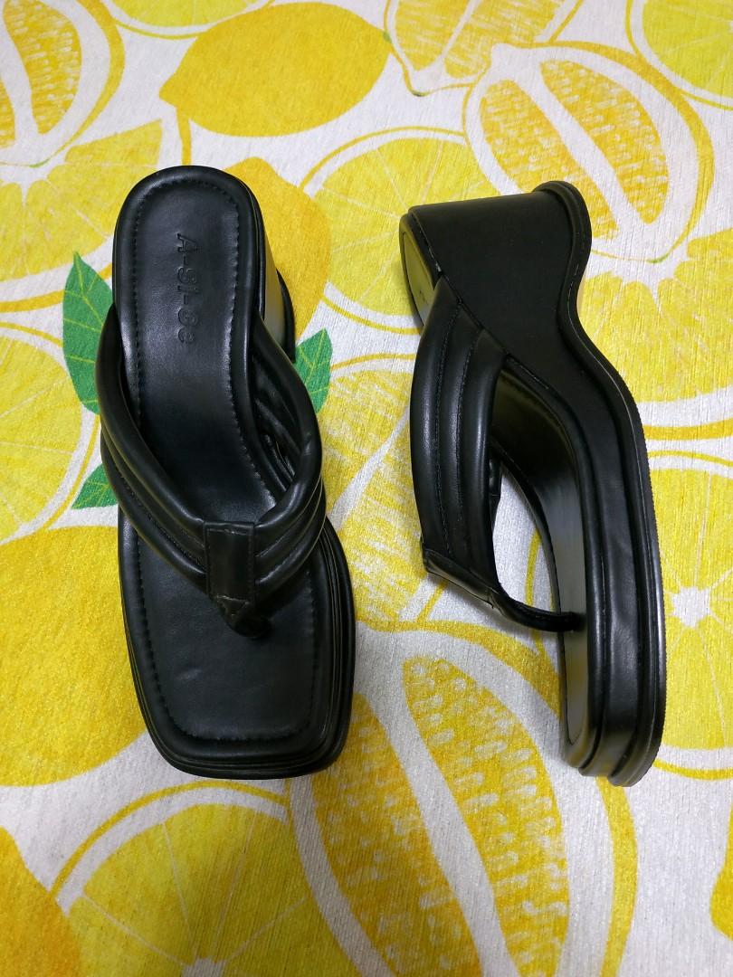 thong platform heels