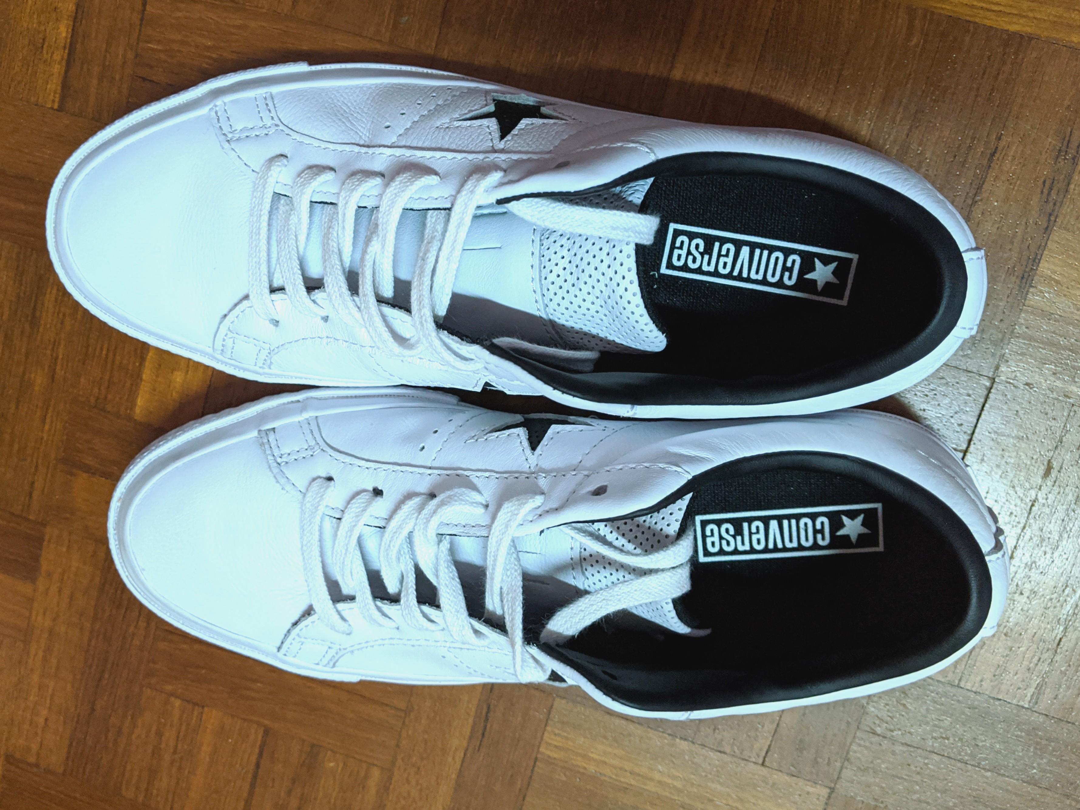 Converse one star 2025 white leather mens