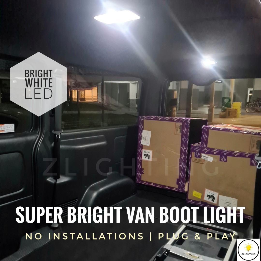 Car Van Cabin Interior LED Dome Light Bulb White & Ice Blue Light