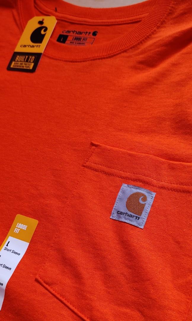 Carhartt Pocket tee Orange Large, Men's 