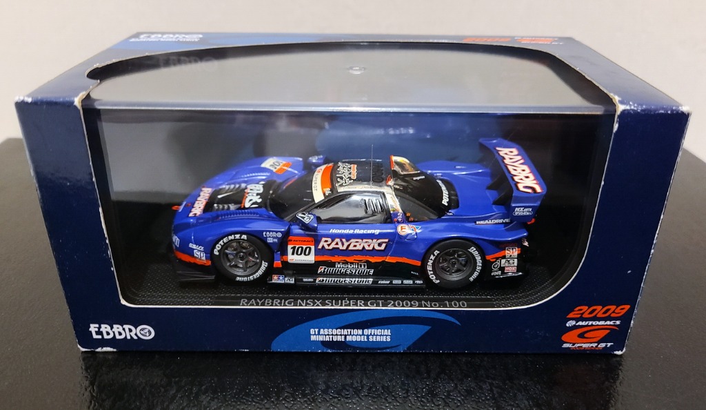 Ebbro 1/43 1:43 Honda NSX GT 2009 Super GT GT500 Raybrig, 興趣及