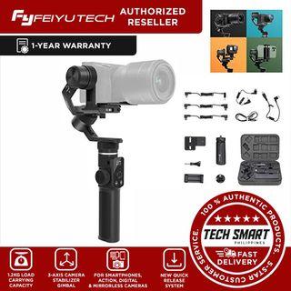 FeiyuTech Official G6 Max 3 Axis Camera Gimbal Stabilizer for Small Mirrorless/Pocket/Action Camera/Smartphone,for Canon 200D II M50 Sony ZV1 a6500 Panasonic GH4 GoPro Hero 8 7 iPhone 11 Pro Max XR XS