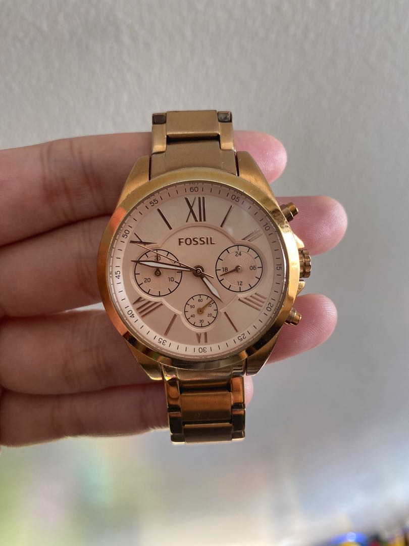 Fossil Rose Gold Women's Watch, Women's Fashion, Watches & Accessories,  Watches on Carousell