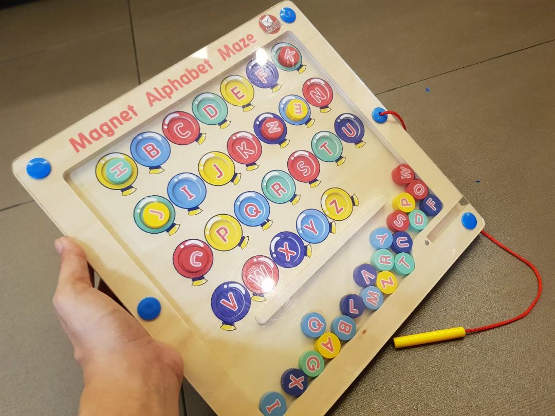 Gamenote Alphabet Maze Board, Hobbies & Toys, Toys & Games on