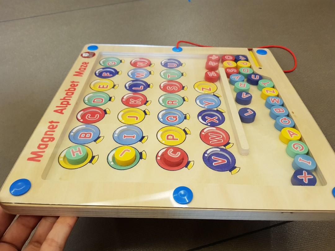 Gamenote Alphabet Maze Board, Hobbies & Toys, Toys & Games on