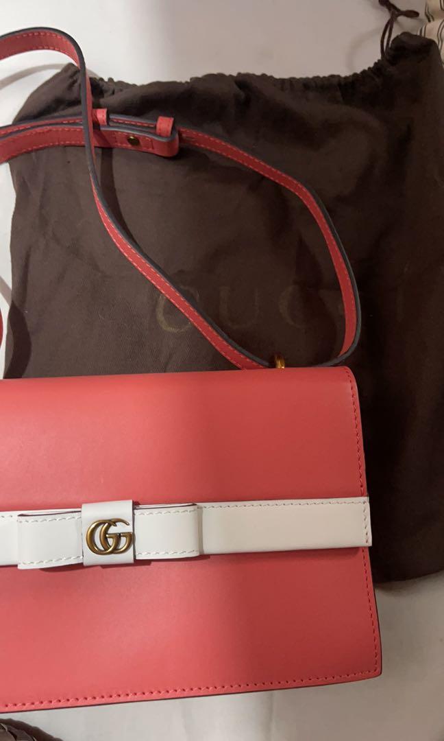 Gucci Japan Exclusive Bag Pink Sling, Luxury, Bags & Wallets on Carousell