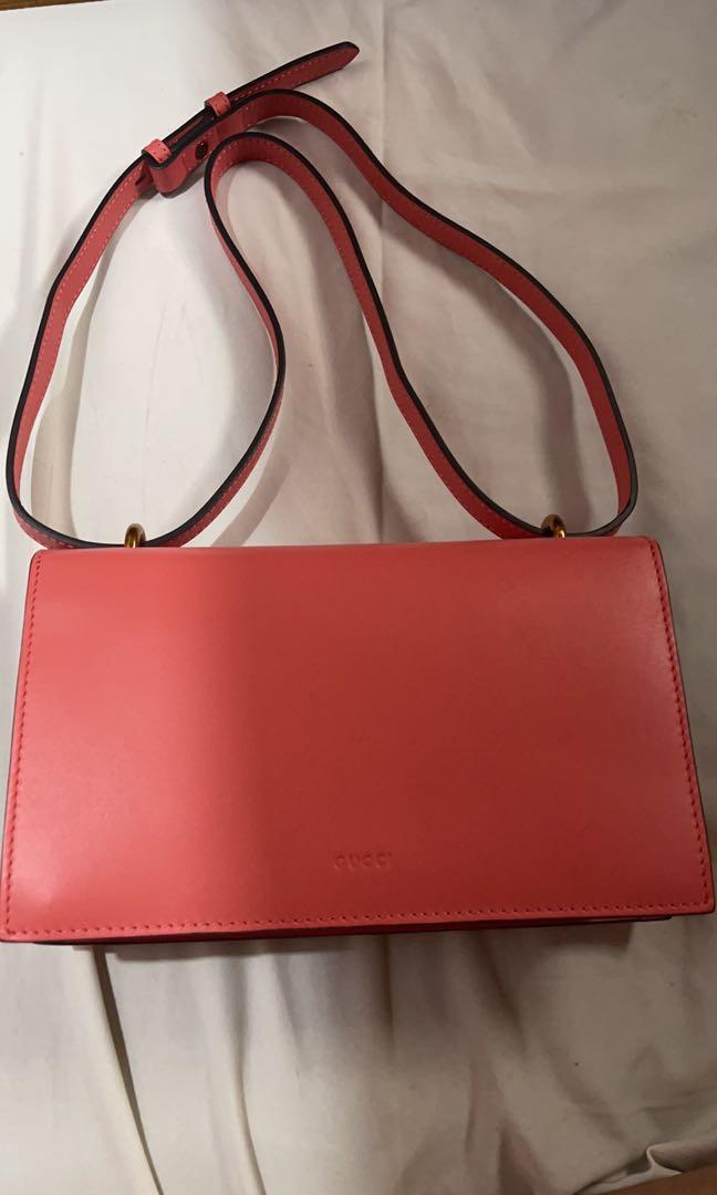 Gucci Japan Exclusive Bag Pink Sling, Luxury, Bags & Wallets on Carousell