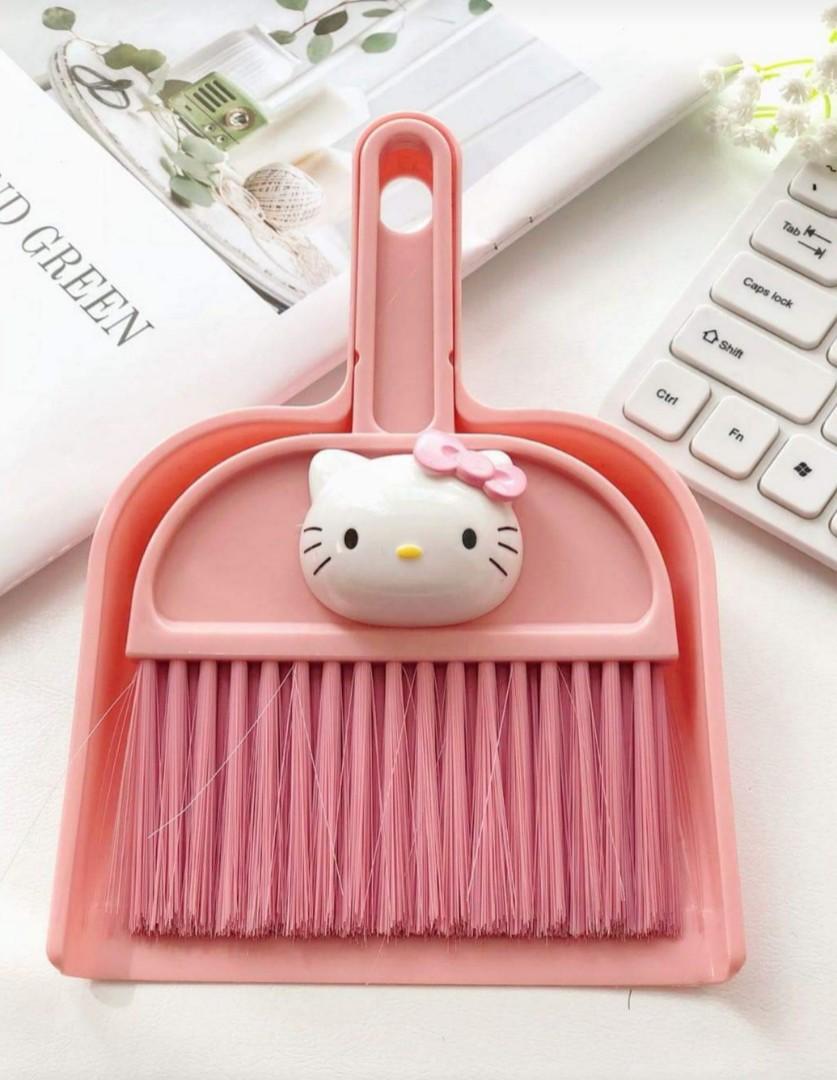 Hello Kitty mini dustpan set, Furniture & Home Living, Cleaning