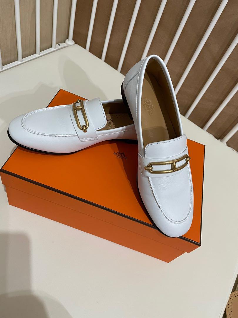 Hermes Colette loafer shoes 豬鼻樂福鞋38, 女裝, 鞋, Loafers