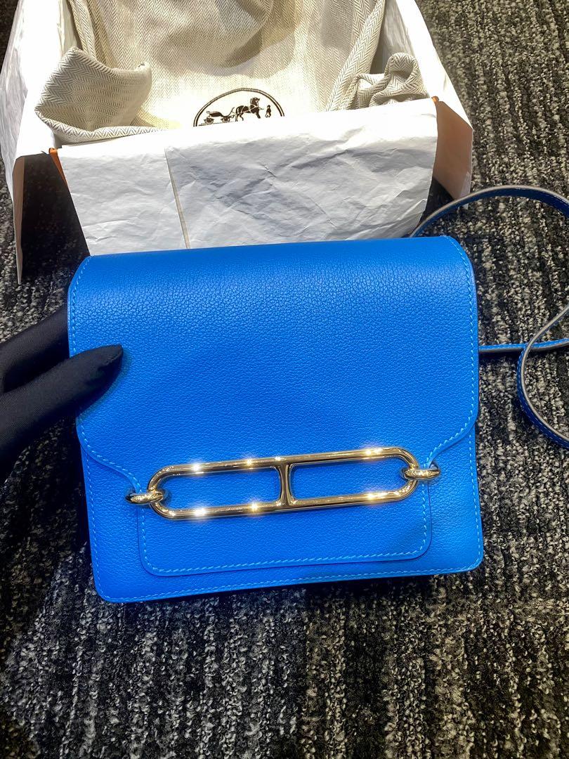 Hermès Roulis Bleu de Prusse Evercolor Mini Handbag
