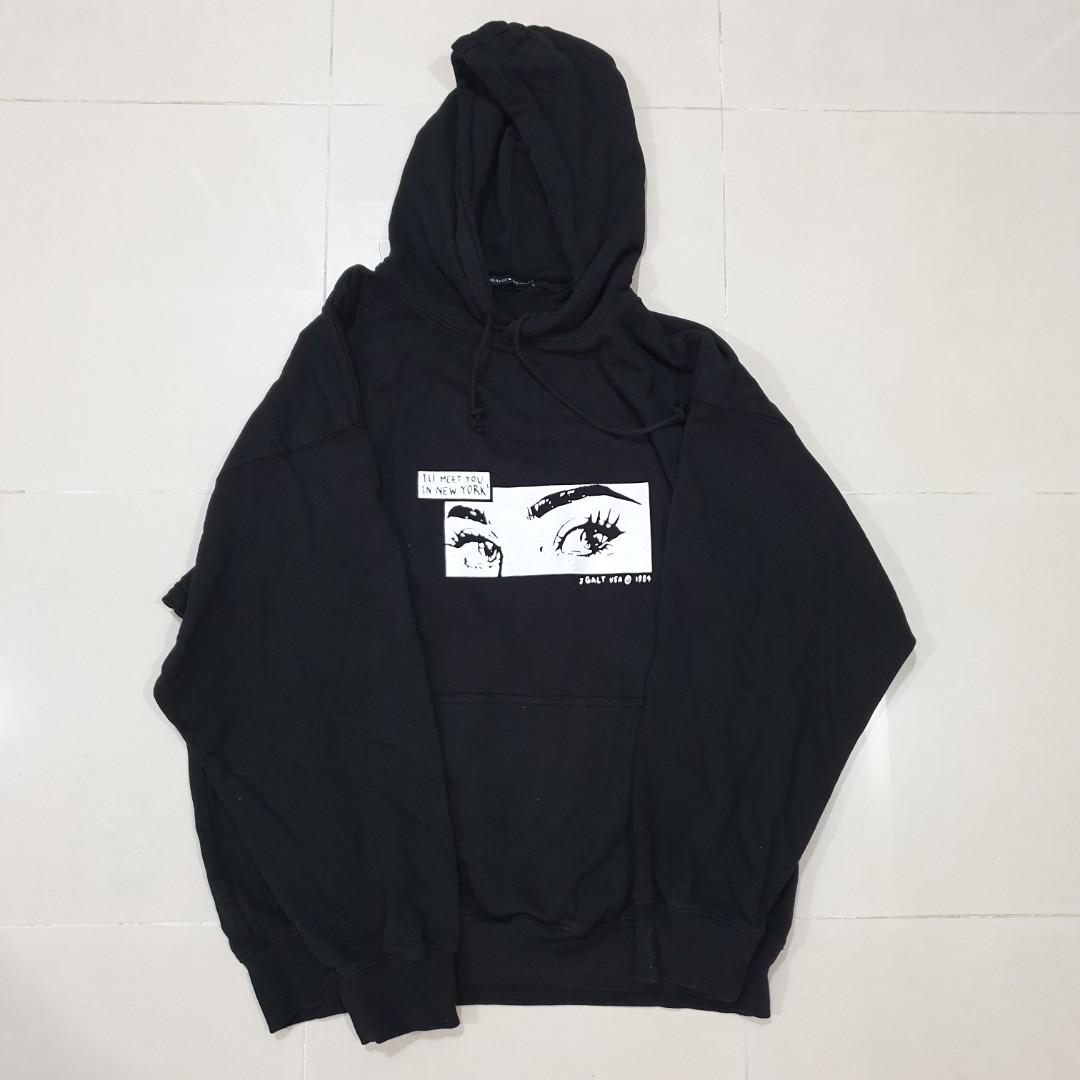 Brandy Melville Christy New York Hoodie (Black with red embroidery),  Women's Fashion, Tops, Other Tops on Carousell