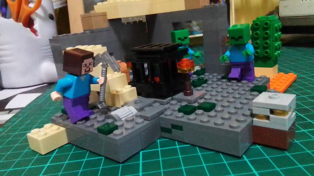Lego minecraft best sale zombie spawner