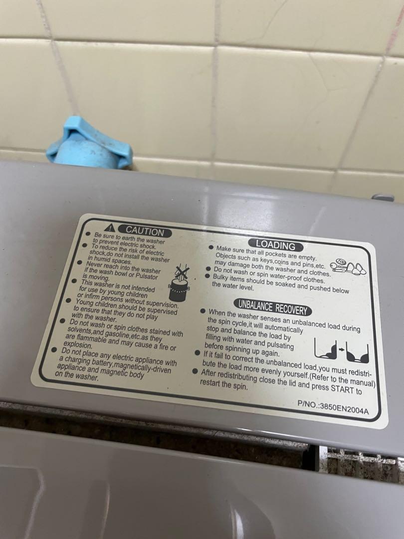 LG Turbo Drum Top Load 7kg Washing machine, TV & Home Appliances