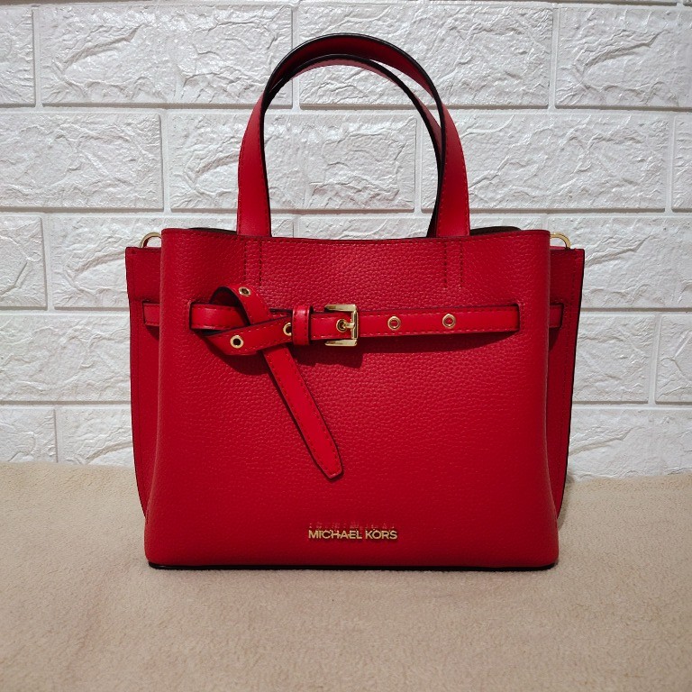 Michael Kors Emilia Small Satchel, Women's Fashion, Bags & Wallets ...